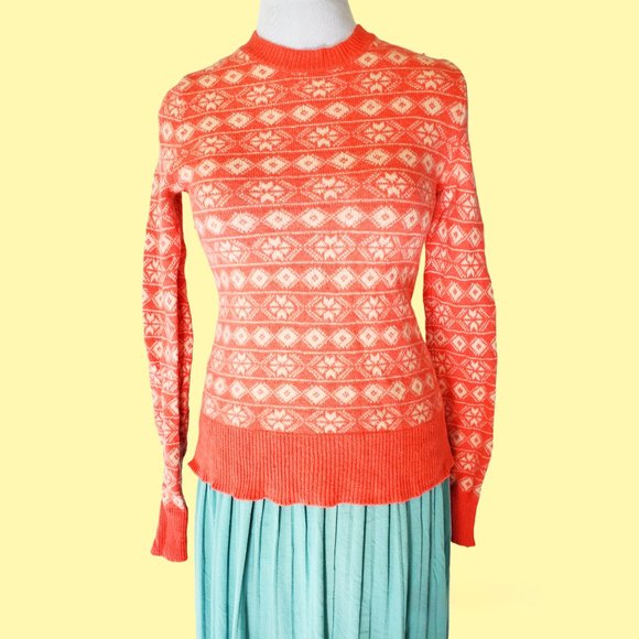 GAP Sweaters - GAP Lambs Wool Knit Sweater Salmon S